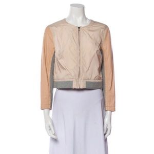 CUT25 By YIGAL AZROUËL Lamb Leather Colorblock Pattern Jacket